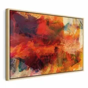 Slika - Explosion of Wild Colors (1 Part) Wide 120x80 U prirodnom drvenom okviru