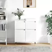 Vidaxl vidaXL Predalnik, bel, 60x35x70 cm, material na osnovi lesa