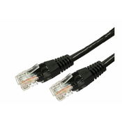 Patch cable cat.6 RJ45 UTP 1m. black - pack of 10