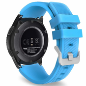 BStrap Samsung Galaxy Watch 3 45mm Silicone Sport pašček, Light Blue