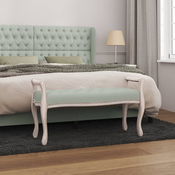 vidaXL Klop svetlo siva 110x45x60 cm žamet