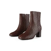 L37 HANDMADE SHOES Gležnarji GALLOP ECHO temno rjava