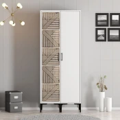 Hanah Home Garderober Kumsal PS, 80x201.4x47.5 cm, Bela