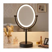 Eglo 201599 - Kozmeticko ogledalo s LED osvjetljenjem LED/4W/4xAA IP65 crna
