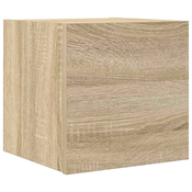 MAISON CHIC Stenska TV omarica - TV stojalo - Televizijska omarica sonoma hrast 30,5x30x30 cm, (21699600)