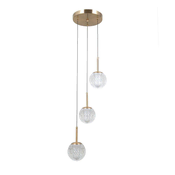 ITALUX PND-40827-3-HBR-CL - Luster na sajli PADRI 3xG9/5W/230V zlatna