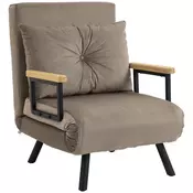 Homestar Ležalna stol 63x73x81 cm rjava