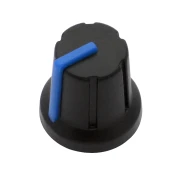 Gumb za potenciometer N-1 6mm os modra 16mm