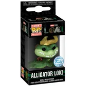 Northix Obesek za ključe Loki aligator Pocket POP, zbirateljska figura Marvel