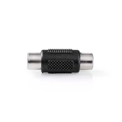 Nedis Mono zvočni adapter | RCA Ženski | RCA Ženski | Ponikljano | Naravnost | ABS | Črna | 1 kos | Škatla