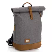 Fillikid torba/ruksak za pelene Rolltop Berlin, siva