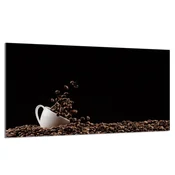 shumee Steklena zaščita za kuhalno ploščo 90x52 Coffee