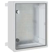 vidaXL Nadzorna omara IP65 Vodoodporna Siva 40x17,5x50 cm ABS Plastika