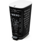 Kis koš za smeće Chic Bin Coffee Menu, 50 l