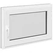 Vidaxl Okno za klet RISOR 90 x 60 cm PVC in steklo Antracit