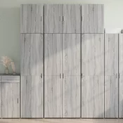 Visoka omara siva sonoma 80x42,5x249 cm inženirski les