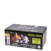 PETREPUBLIC Mega Pack Chicken: piščanec, teletina, račja, puranja, goveja - mokra hrana za mačke - 40x100g