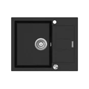 Concept DG05C45BC - Pomivalno korito CUBIS 50x62 cm granit/črna