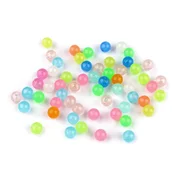 Plastične kroglice O8 mm, ki se svetijo v temi - mešanica (500 g)