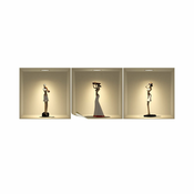 Komplet 3 3D nalepk Ambiance African Statues