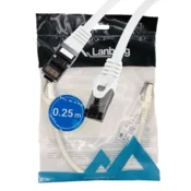 LAN internetni kabel RJ45 patchcord Cat.8.1 sftp bel 0,25 m