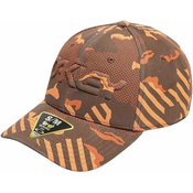 Oakley 6 Panel Stretch Hat Embossed Orange Stripe/Grip Camo L/XL Kapa