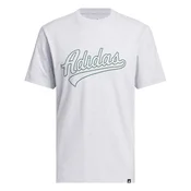 ADIDAS SPORTSWEAR Funkcionalna majica  svetlo siva / temno zelena