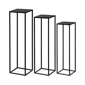 Eglo 428002 - SET 3x Stojalo za rože TATSUNO črna
