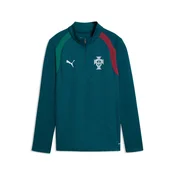 PUMA Portugal Training Quarter-Zip Top Youth, Football, Ocean Tropic/Silver Mist, 7-8Y