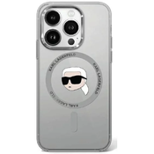 Karl Lagerfeld KLHMP16XHLSKIK iPhone 16 Pro Max 6.9 black hardcase IML Metal Karl Head MagSafe (KLHMP16XHLSKIK)