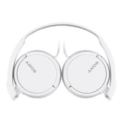 Slušalke SONY MDR-ZX110AP z mikrofonom, polne velikosti, žične, z 3,5 mm vtičem, bele