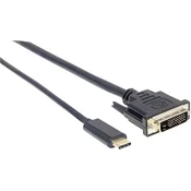 MANHATTAN Manahttan USB-C v adapter adapter DisplayPort Pretvori signal nadomestnega načina v DisplayPort 4K @ 60Hz izhodni signal 1 m črno Manhattan USB-C/Disp, (20429501)