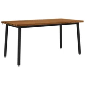 vidaXL Kvadratna jedilna miza 160 x 80 x 75 cm Masiven les akacije