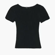 Cropp - Bluza z naborki - črna