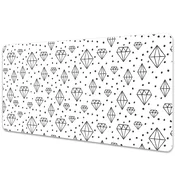 Decormat Podloga za pisalno mizo Drawn diamonds 100x50 cm