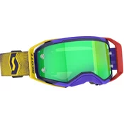 Motocross naocale SCOTT Prospect 2.0 crveno-žute sa zelenim pleksiglasom