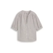 TOM TAILOR Bluza maslinasta / prljavo bijela