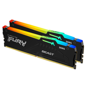 Kingston DRAM 16GB 5600MT/s DDR5 CL36 DIMM (Kit of 2) FURY Beast RGB EXPO EAN: 740617331943
