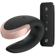 Satisfyer Double Love vibrator za pare, črn