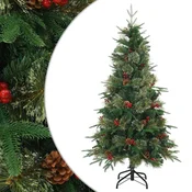 Umjetno božicno drvce s nogom Zelena 120 cm PVC, PE i celik