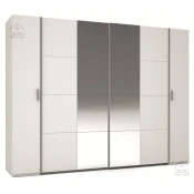 Garderobna omara z ogledalom Store III 20 B 4D - bela
