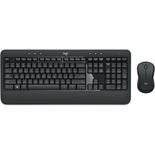 LOGITECH brezžična tipkovnica in miška MK540, črna (SLO