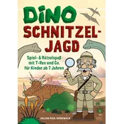 Dino Schnitzeljagd Spiel - Auf Schatzsuche mit Dinosauriern in der Urzeit