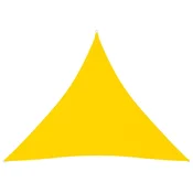 Vidaxl Senčno jadro oksford blago trikotno 4,5x4,5x4,5 m rumeno