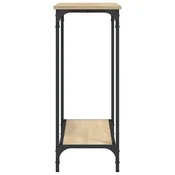 Konzolni stol boja hrasta 101x30,5x75 cm konstruirano drvo