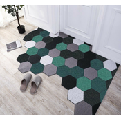 Coconut - Mat Tepih otirac, 120 x 80 cm, Zeleno - crni