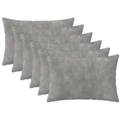 vidaXL Prevleka za blazino 6 pcs HEERLEN Svetlo siva 50 x 70 cm