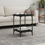 Stolic za kavu crni 40 x 40 x 55 cm od konstruiranog drva