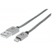 MH kabl USB 2.0 Muški8-Pin Muški,1m iLynk Lightning Silver