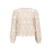 OBJECT Bluza OBJMYA temno bež/bela